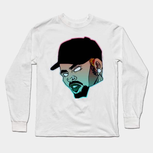 Chris brown Long Sleeve T-Shirt by lilwm14@gmail.com